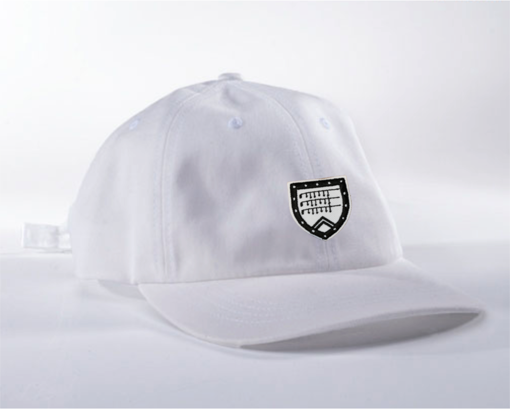 Dad Hat in white with Shapland crest